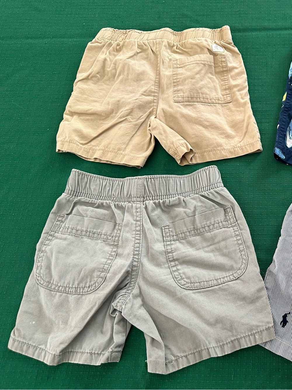 7 kids shorts Striped & Solid Shorts Set - Navy, Tan, Gray, Cream